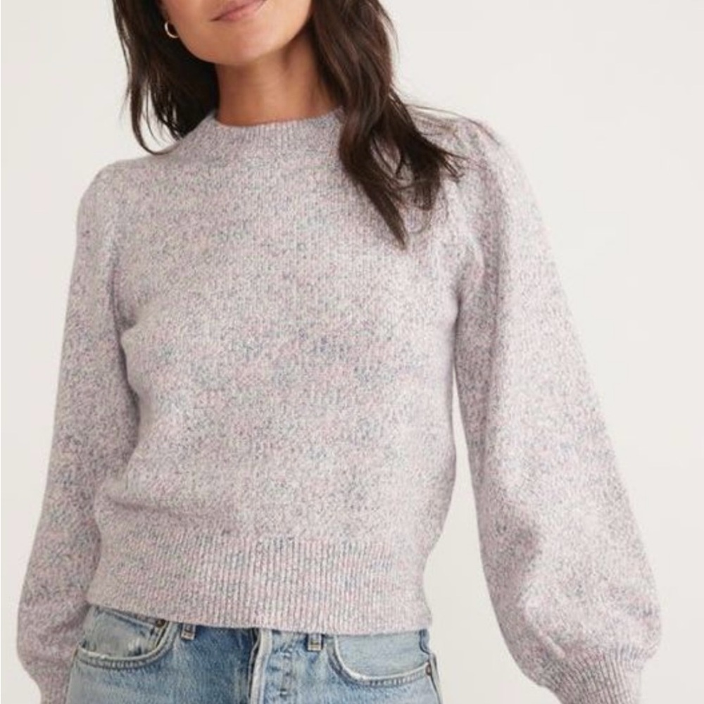 Marine Layer Alma Puff Sleeve Sweater XS